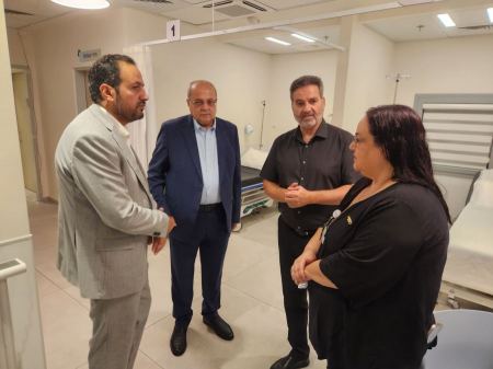 الطيبي و بن سعيد يزوران مركز المعاهد "رام" التابع لصندوق المرضى مؤوحيدت